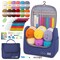 Crochet Kits for Beginners,All in One Crochet Kits with 840 Yards Crochet Yarn,Ergonomic Crochet Hooks Set with Yarn for Adults,Navy